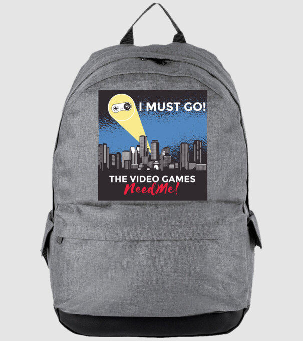Video games need me - I must go tricou amuzant Gamer model gri pe tricou