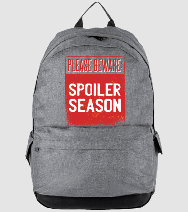 Atenție! Pericol de spoiler model gri pe tricou