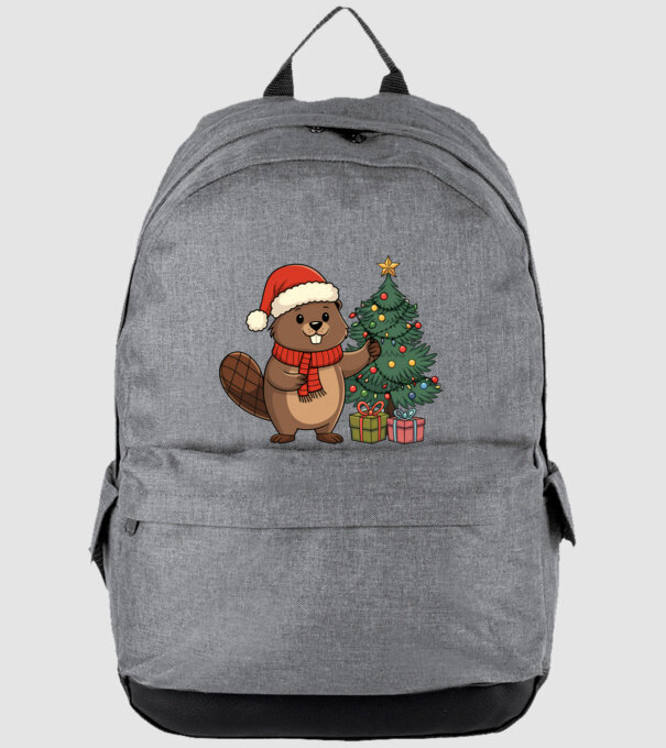 Bober Kurwa Christmas 2 model gri pe tricou