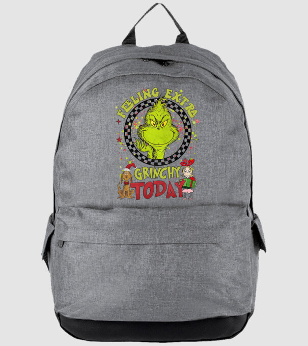 Feeling extra Grinchy today - Grinch model gri pe tricou
