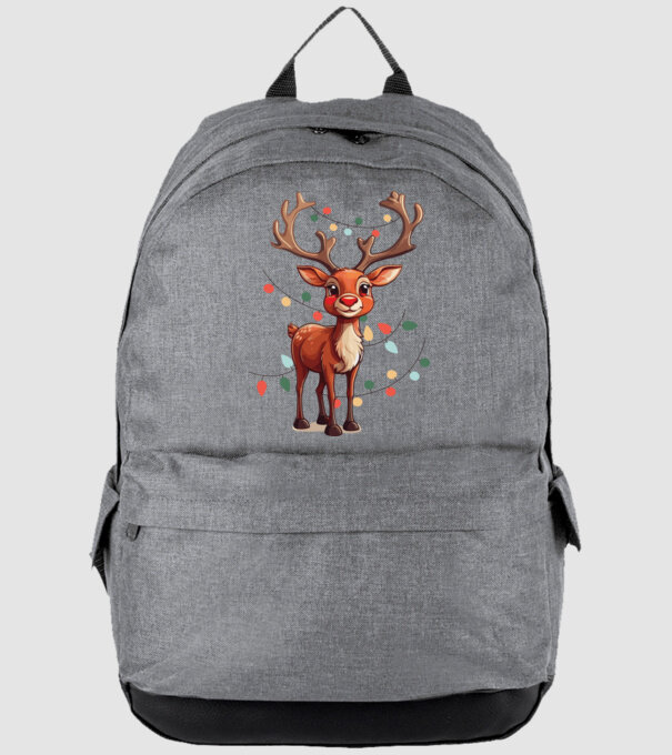 Festive Rudolph model gri pe tricou