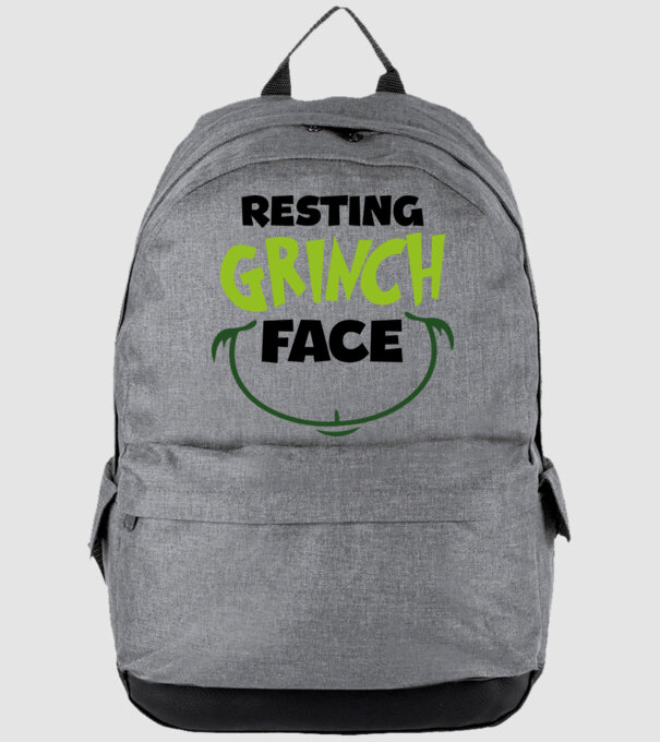 Resting Grinch face model gri pe tricou