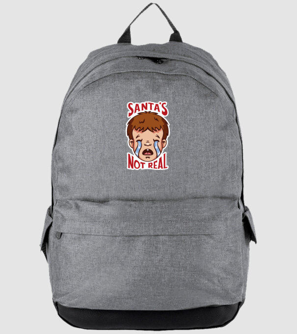 Santa's Not Real copil plângând model gri pe tricou