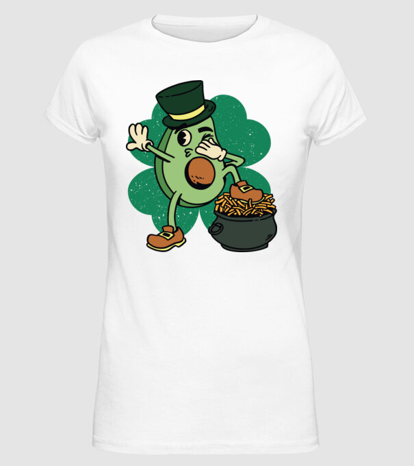 Avocado St. Patrick DAB model alb pe tricou