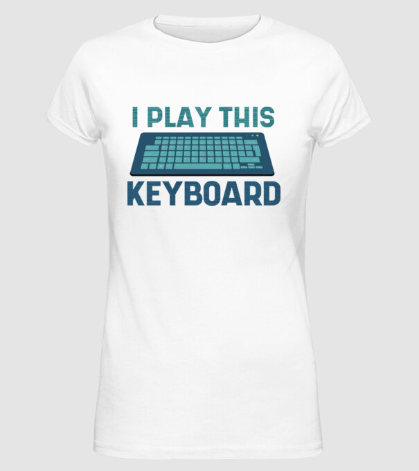 Tastatura Gamer model alb pe tricou
