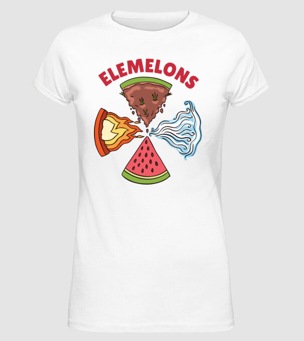 Elemente pepene model alb pe tricou