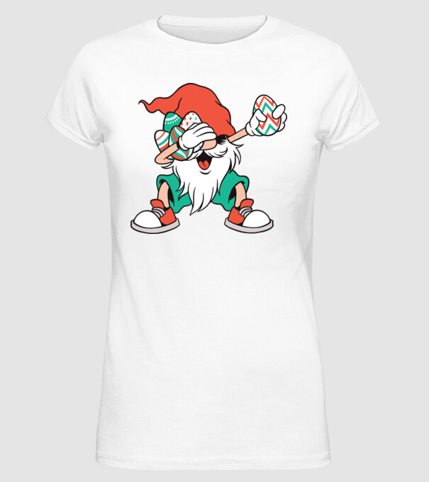 Elf de Paște DAB model alb pe tricou