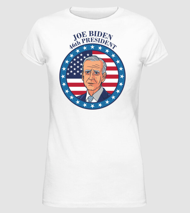Joe Biden cel de-al 46-lea președinte al SUA model alb pe tricou