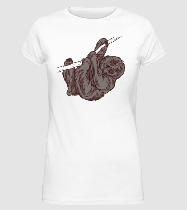 Leneș model alb pe tricou