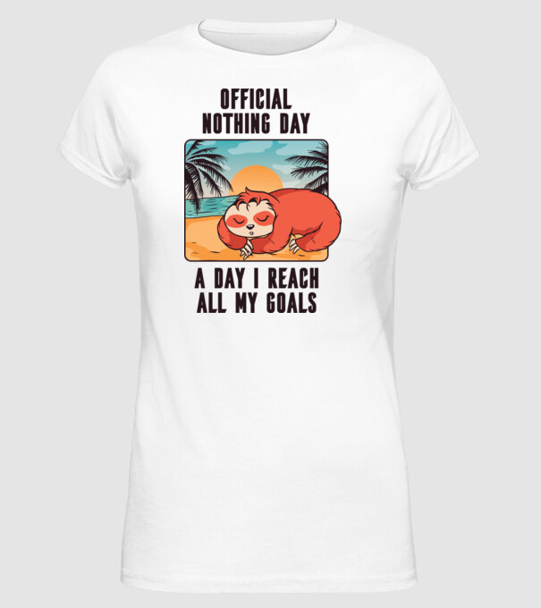 Leneș - Odihnă oficială model alb pe tricou