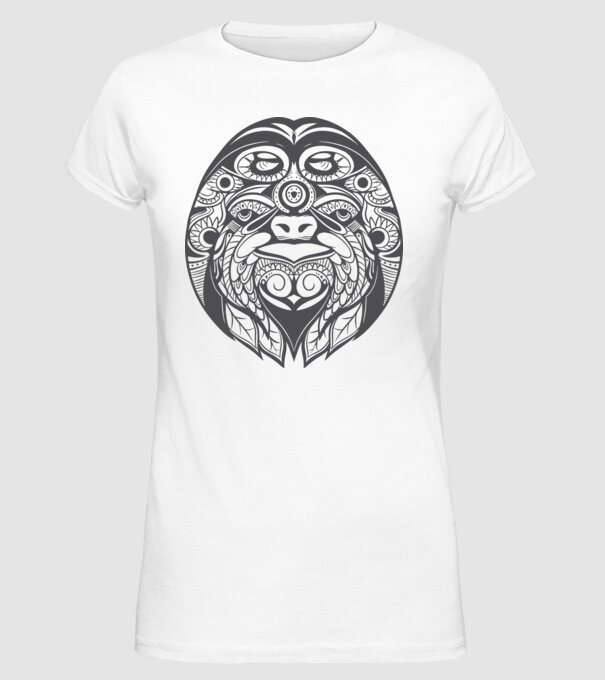 Motiv Leneș model alb pe tricou