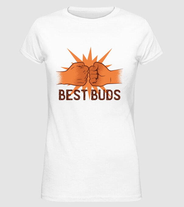 Cei mai buni prieteni model alb pe tricou