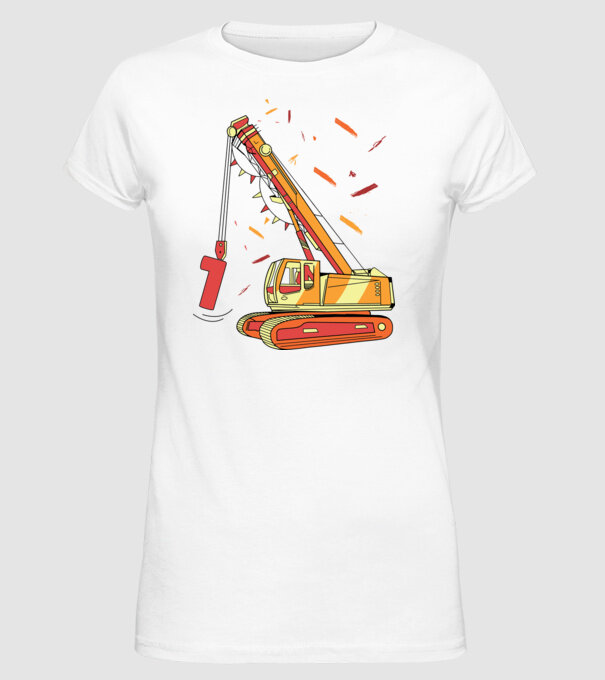 Prindere 1st Birthday model alb pe tricou