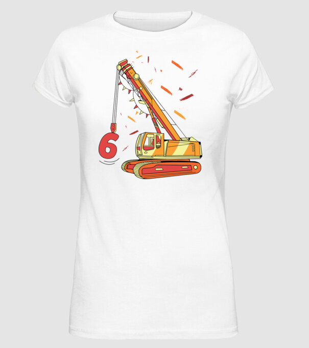Prindere 6th Birthday model alb pe tricou