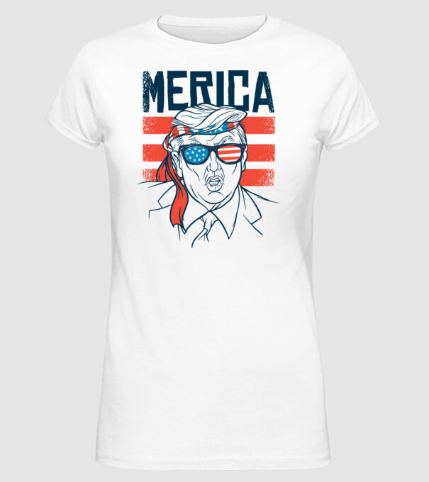 Merica Trump 2020 Usa model alb pe tricou