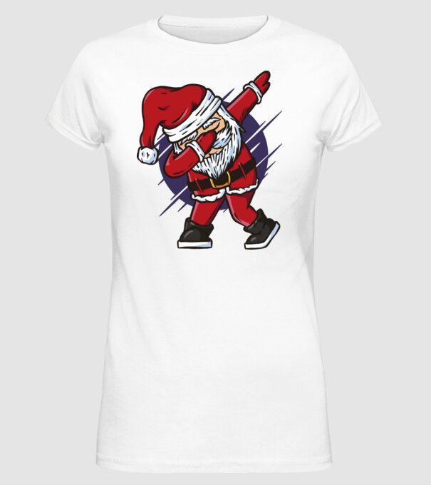 Moș Crăciun DAB model alb pe tricou