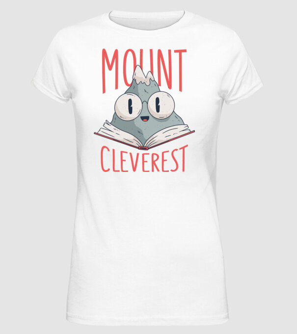 Tricou Mount Cleverest model alb pe tricou