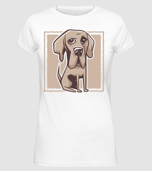 Câine Mastiff german model alb pe tricou