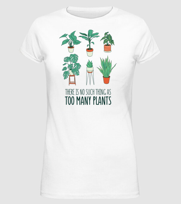 Este imposibil să existe prea multe plante model alb pe tricou