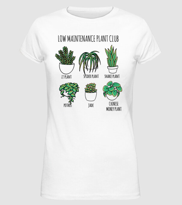 Îngrijirea plantelor model alb pe tricou