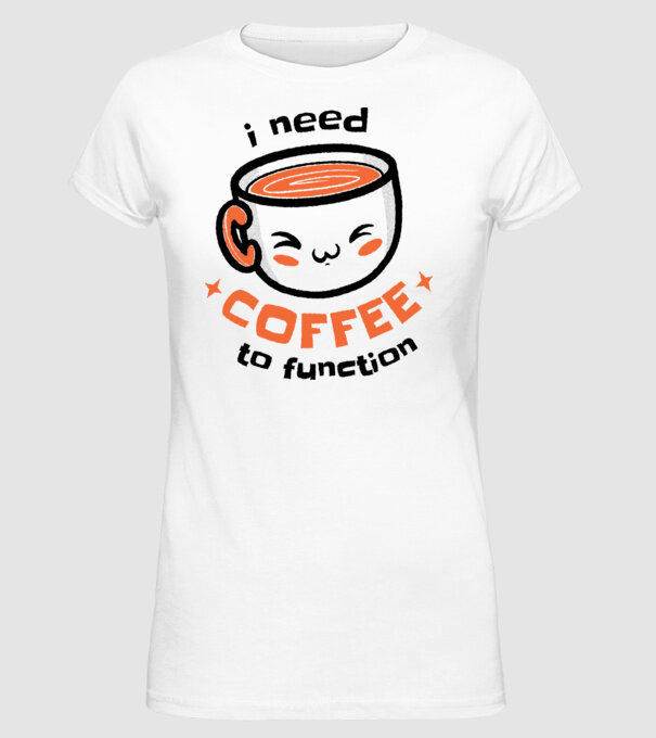 Am nevoie de cafea model alb pe tricou