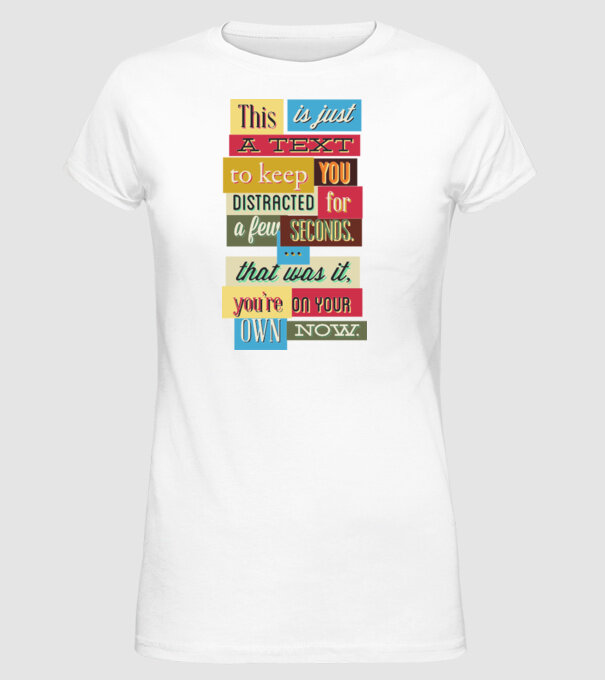 This is just a text to keep you distracted model alb pe tricou