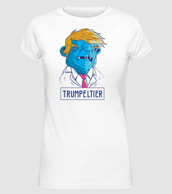Trumpeltier monstru Trump model alb pe tricou