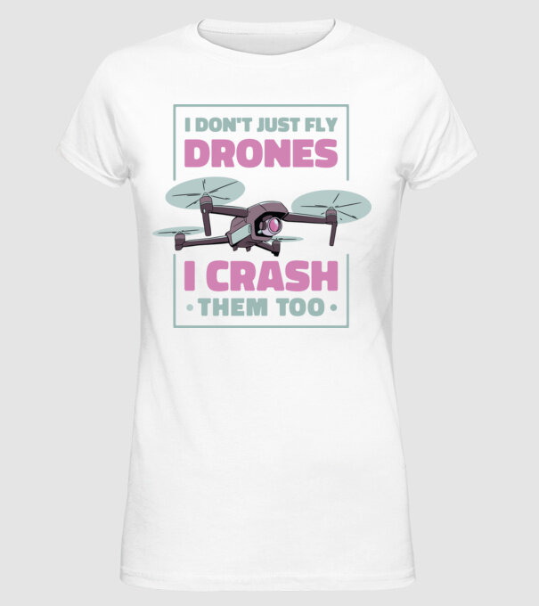 Tricou drone model alb pe tricou