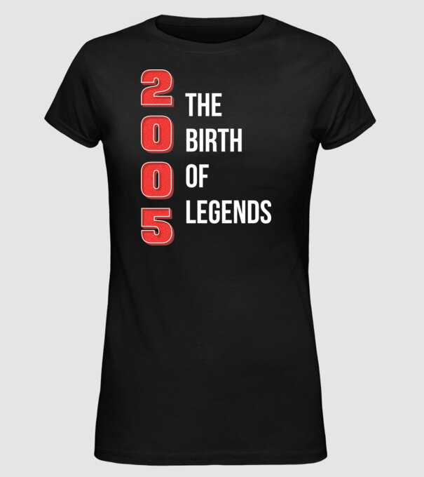 2005 the birth of legends model negru pe tricou
