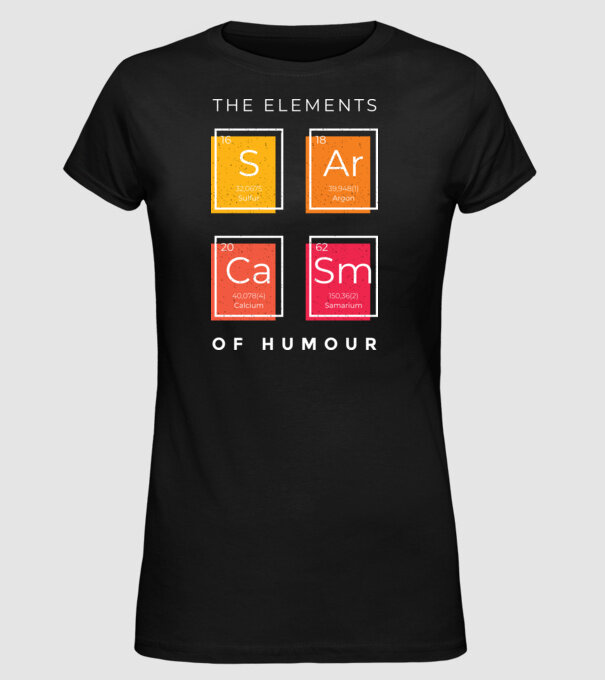 Elementele umorului model negru pe tricou