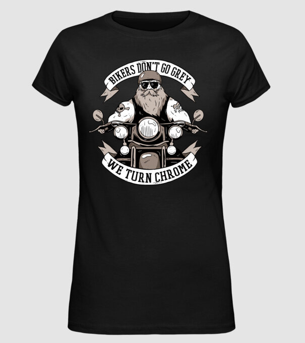 Motocicliștii nu devin cărunți model negru pe tricou