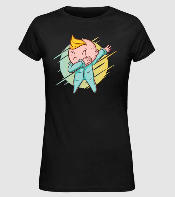Bebe DAB model negru pe tricou