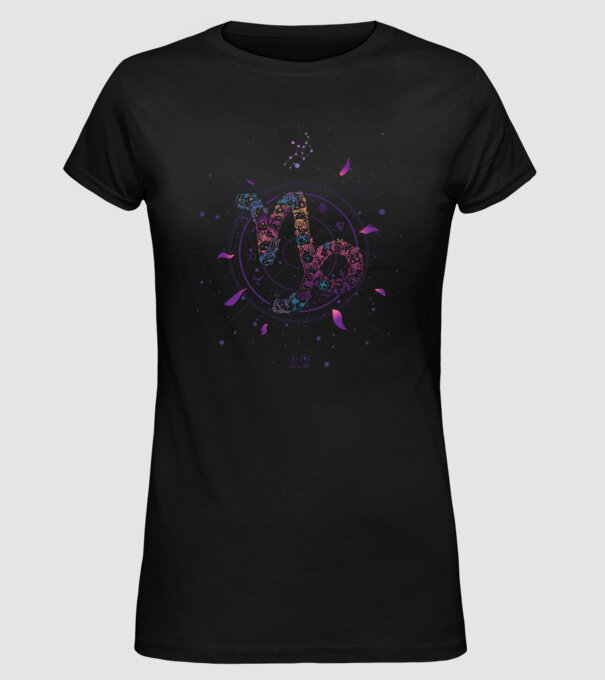 Capricorn Zodiac model negru pe tricou
