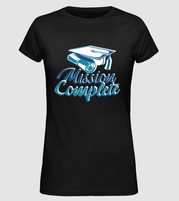 Absolvire cu succes model negru pe tricou