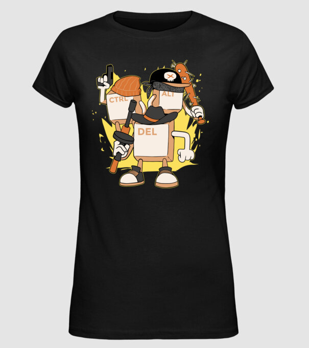 Mafie tastatură model negru pe tricou