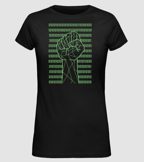 Pumn binar model negru pe tricou