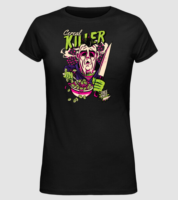 Cereale Killer Fulgi de cereale model negru pe tricou