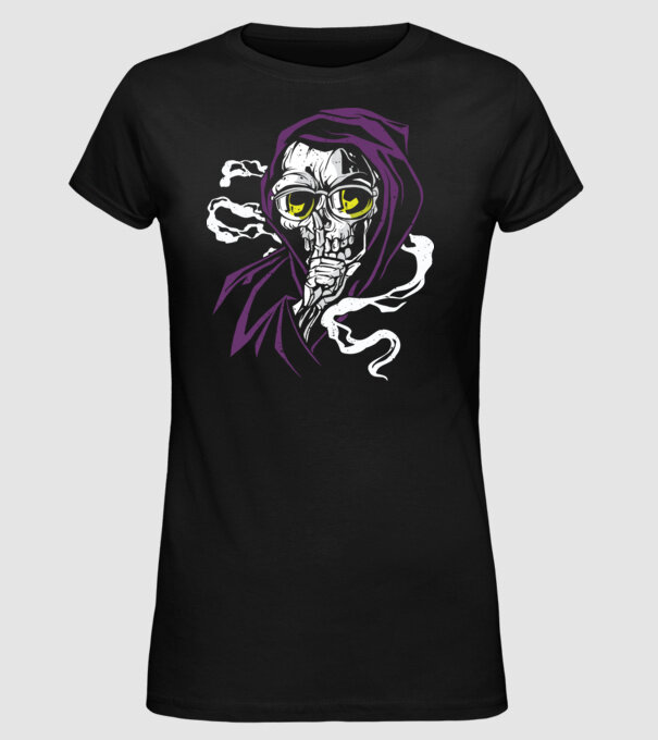 Ucigaș tăcut model negru pe tricou