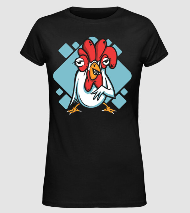 Pui model negru pe tricou