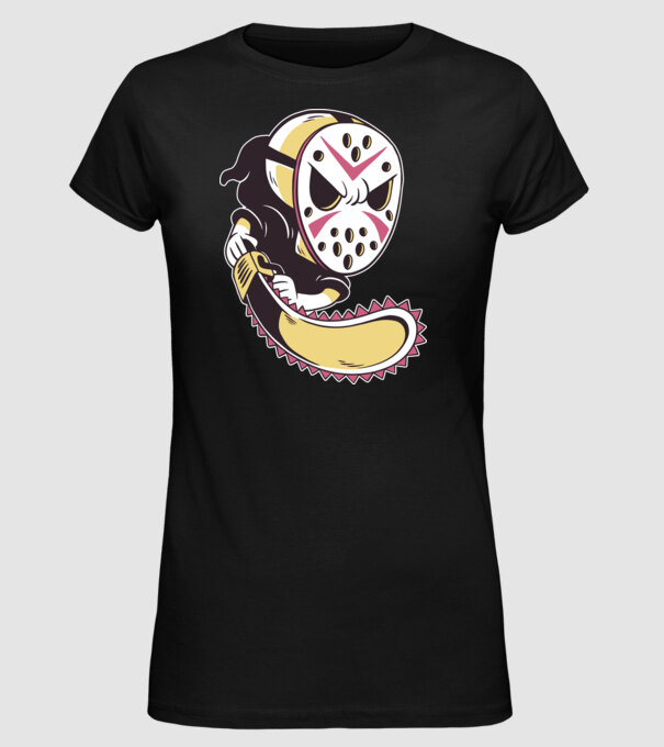 model negru pe tricou