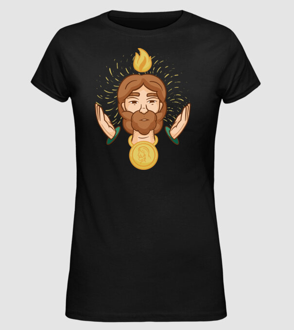 Apostolul Iuda model negru pe tricou