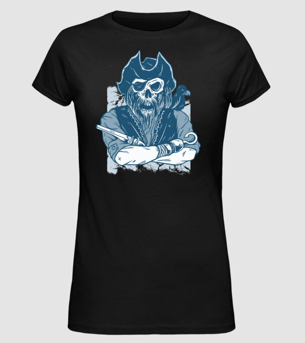 Pirat model negru pe tricou