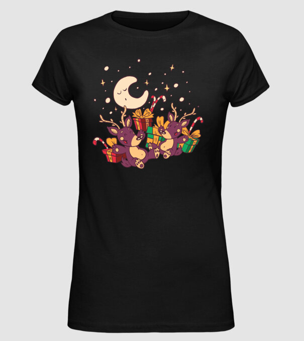 Cadouri de Crăciun model negru pe tricou
