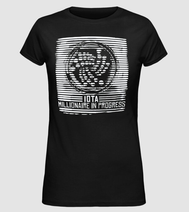 Criptomonedă Miliardar în curs de încărcare model negru pe tricou