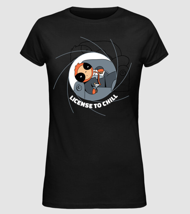 Leneș Bond 007 model negru pe tricou