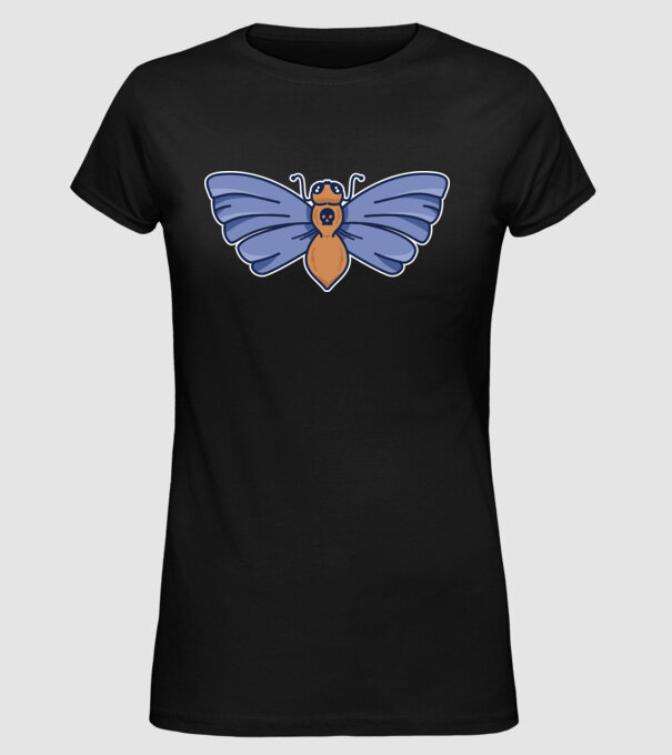 Molie model negru pe tricou