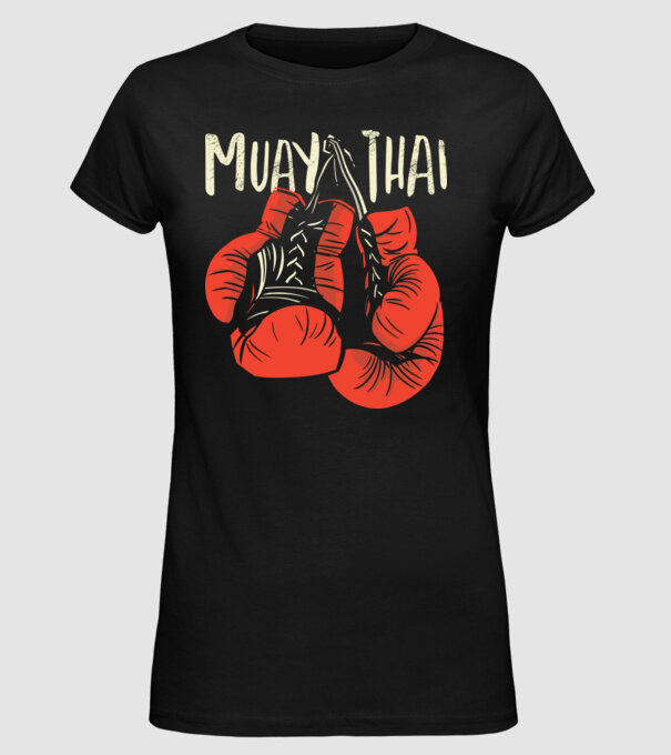 Muay Thai model negru pe tricou