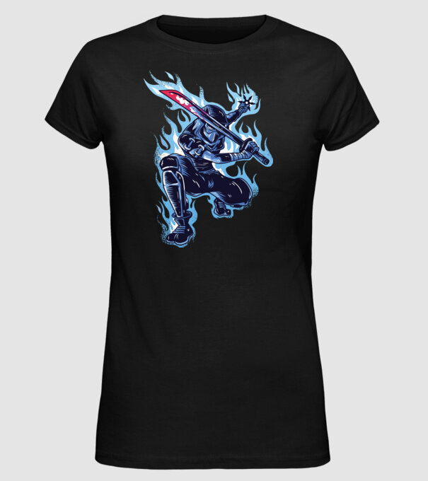 Ninja Sub Zero model negru pe tricou