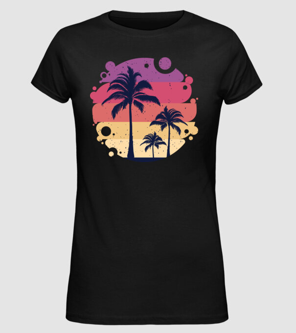 Retro Vara model negru pe tricou