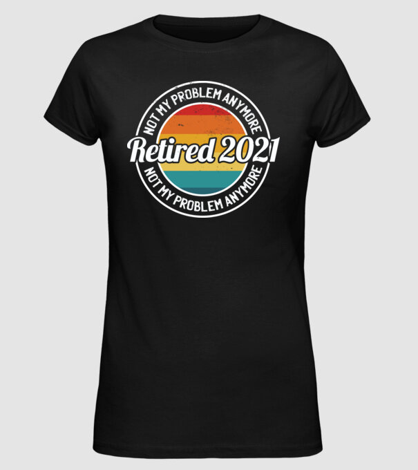 Pensionat 2021 model negru pe tricou